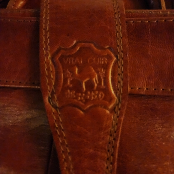 vrai cuir shoulder bag - Picture 4 of 5